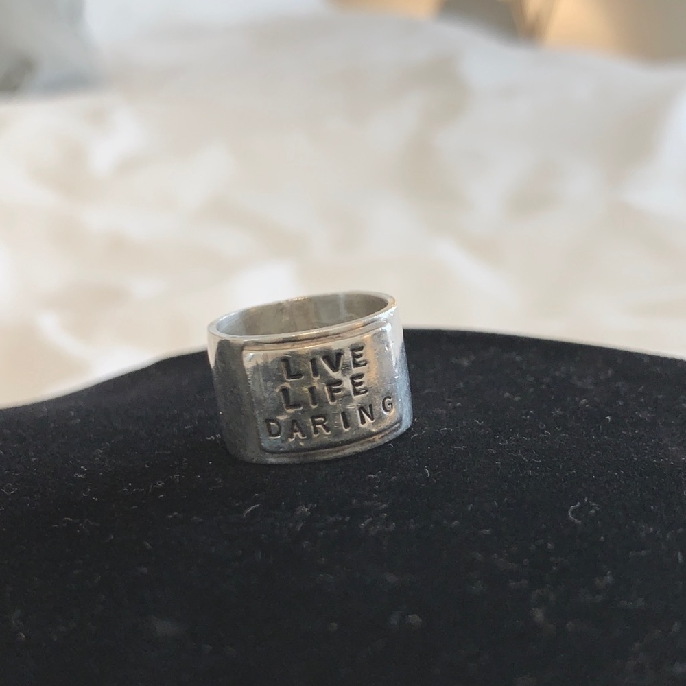 Sterling Silver Thick Tube Ring - image 1